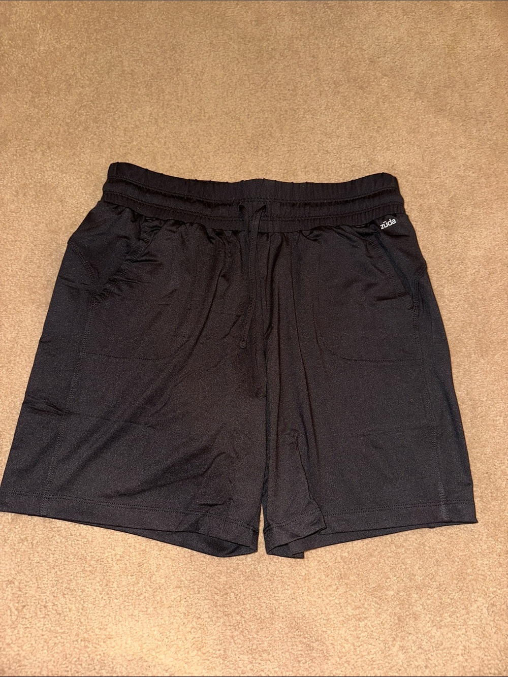 Zuda Black women’s Athletic Shorts with Drawstring